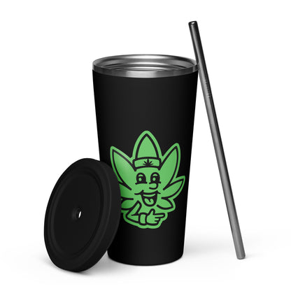 Chempy Insulated tumbler with a straw