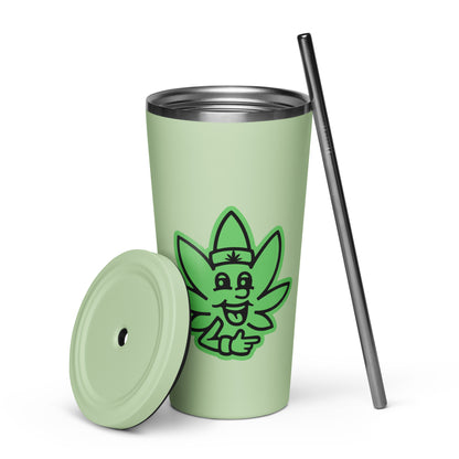 Chempy Insulated tumbler with a straw