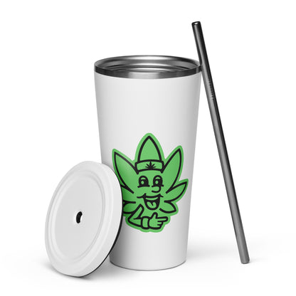 Chempy Insulated tumbler with a straw